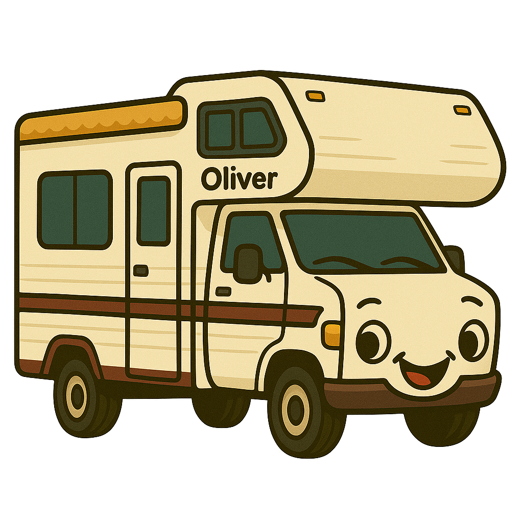 Oliver the RV with a friendly face