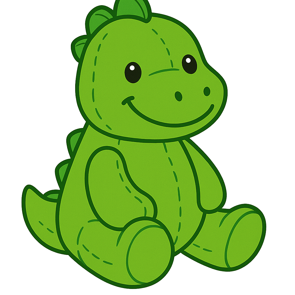 Scotty the Dinosaur plushie