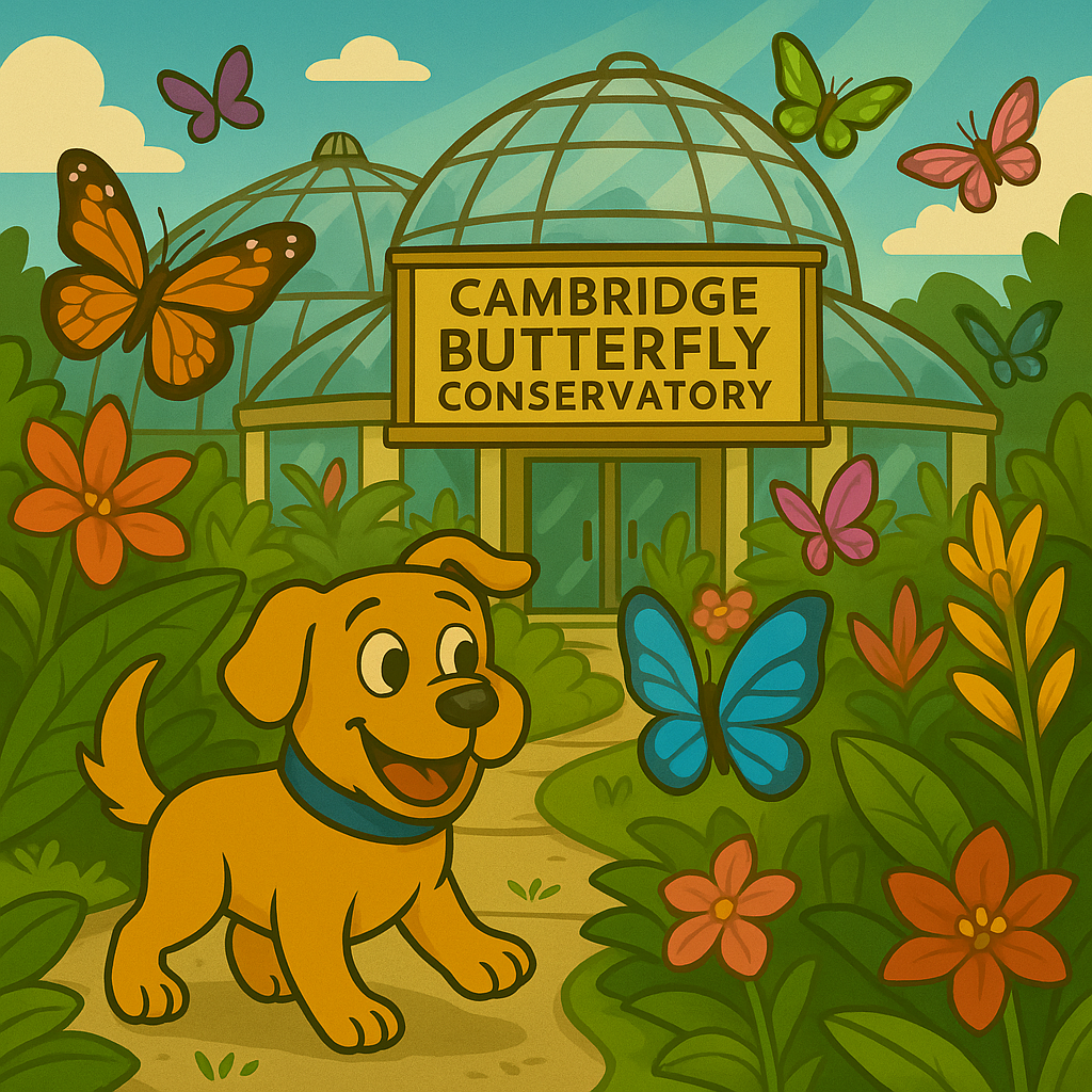 Harley & Dad at Butterfly Conservatory